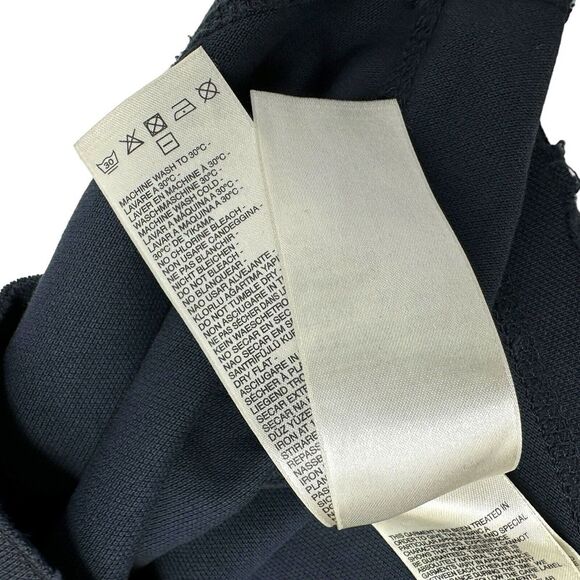 DIESEL Men's Navy Blue Raw Trim Short Sleeve Polo Shirt Regular Fit See Measure - Picture 12 of 13